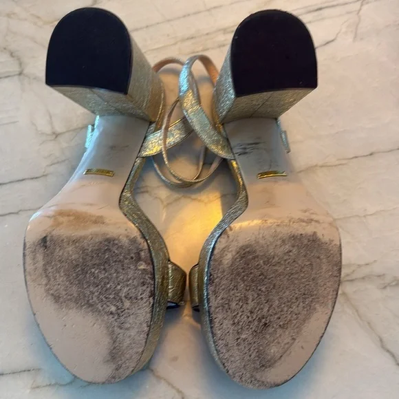 Gucci Metallic Textured Marmont Platform Heel 
Size 40 - Picture 5 of 5